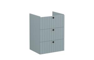 VitrA Root Groove 60cm 3 Drawer Washbasin Unit - Matt Fjord Green